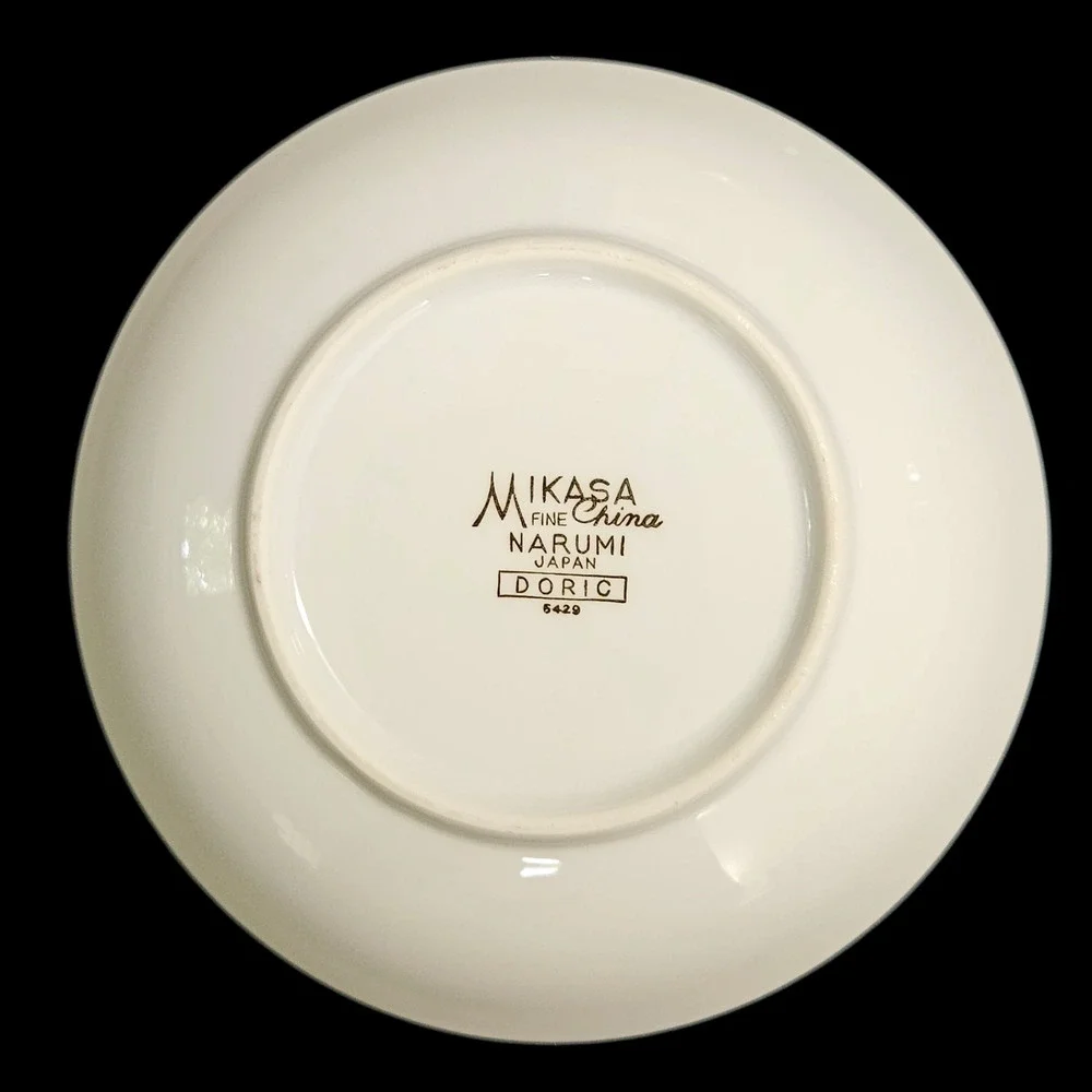 Mikasa Narumi Doric 5429 Dessert Bowl Gold Trim Fine China Japan